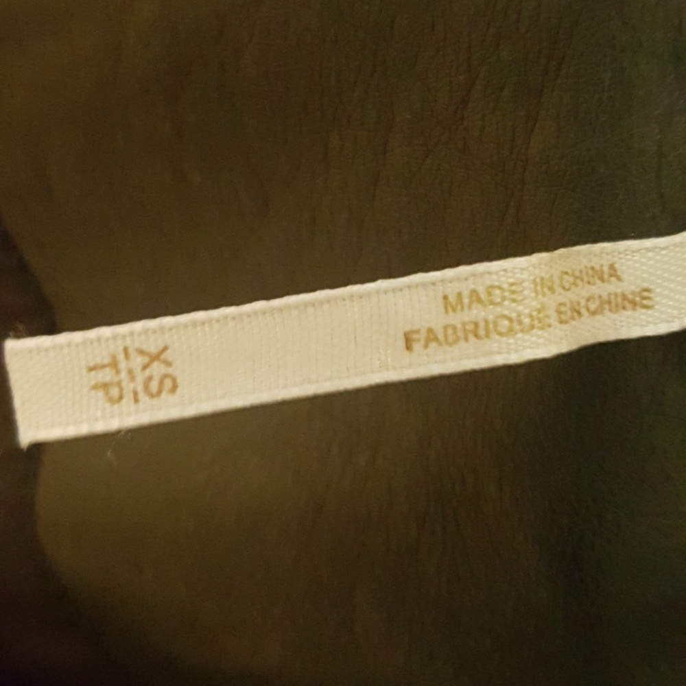 Free People Motorcycle Jacket XS - Vegan Leather - Picture 8 of 8